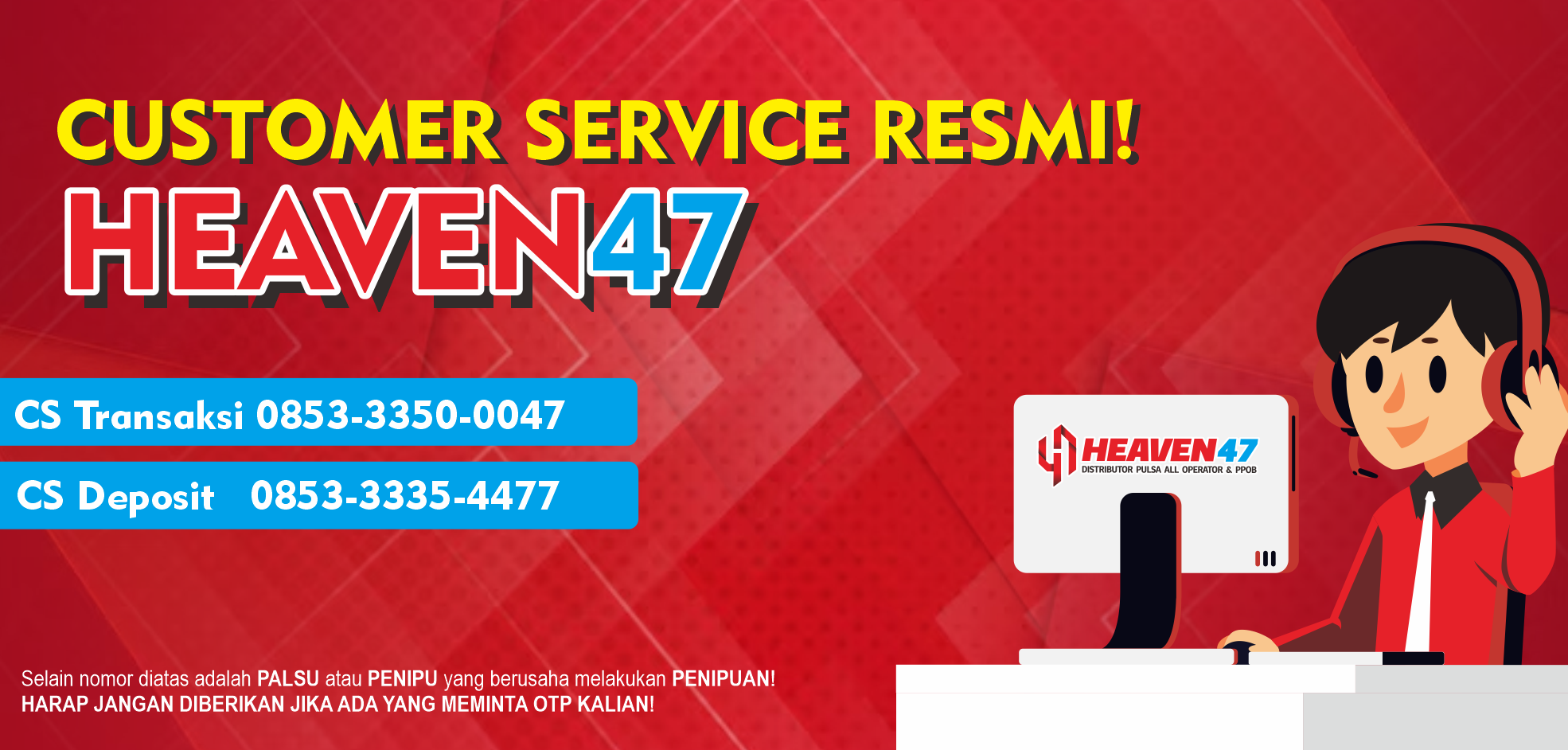 Customer Service RESMI!